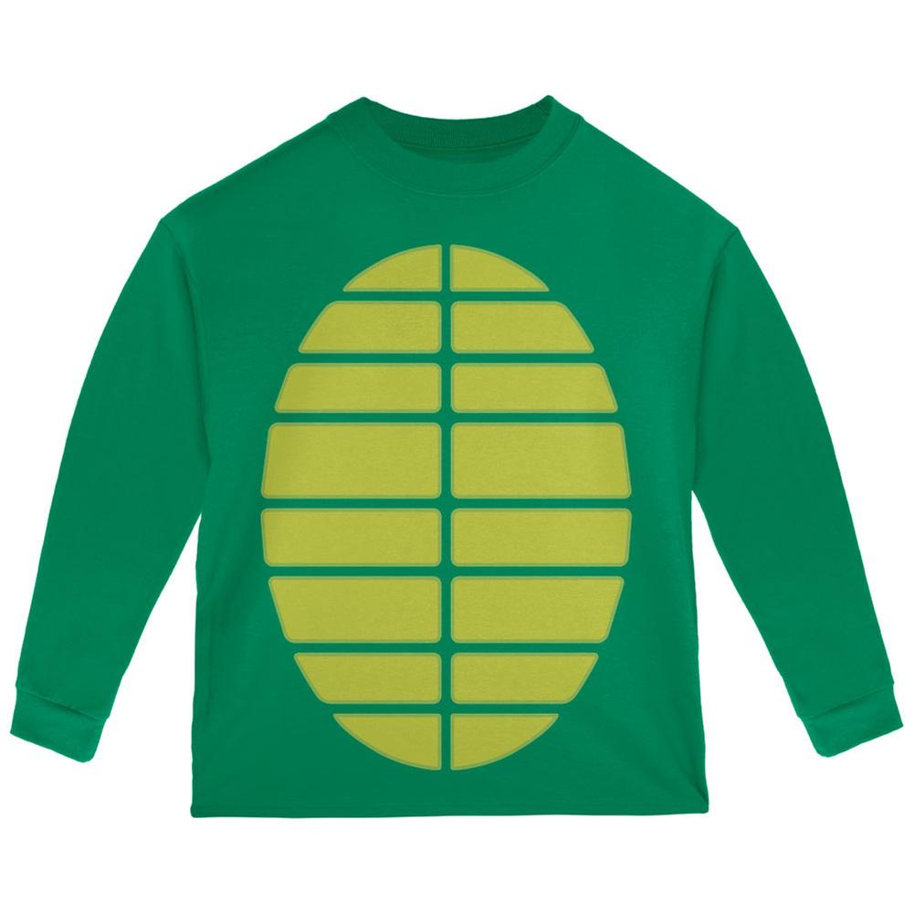 Halloween Costume Turtle Costume Green Toddler Long Sleeve T-Shirt Toddler Long Sleeves Old Glory 2T Green