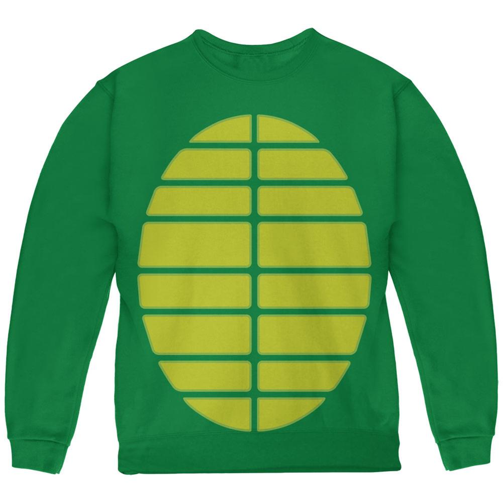 Halloween Costume Turtle Costume Green Youth Sweatshirt Youth Sweatshirts Old Glory LG Green