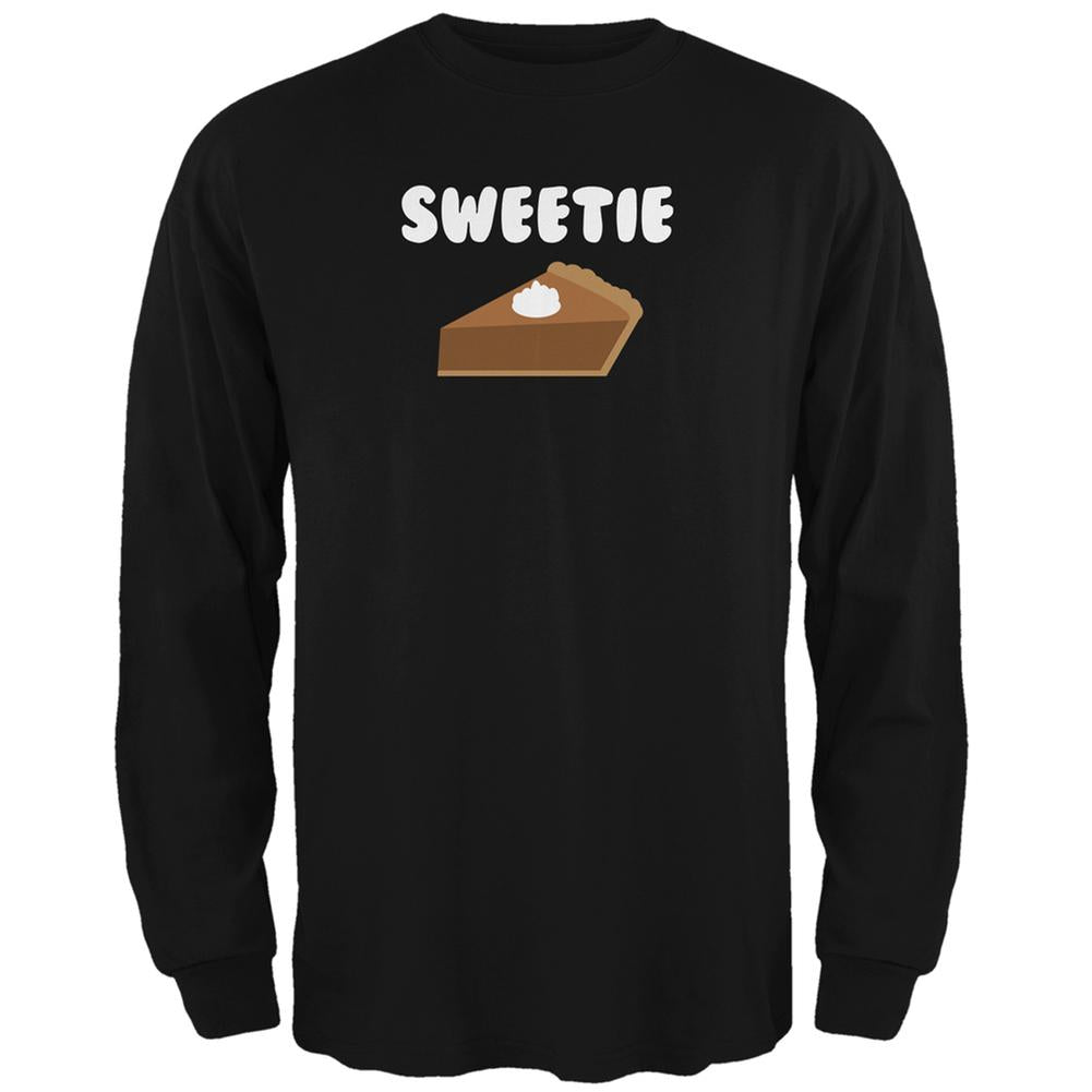 Thanksgiving Sweetie Pie Black Adult Long Sleeve T-Shirt Men's Long Sleeves Old Glory 2XL Black