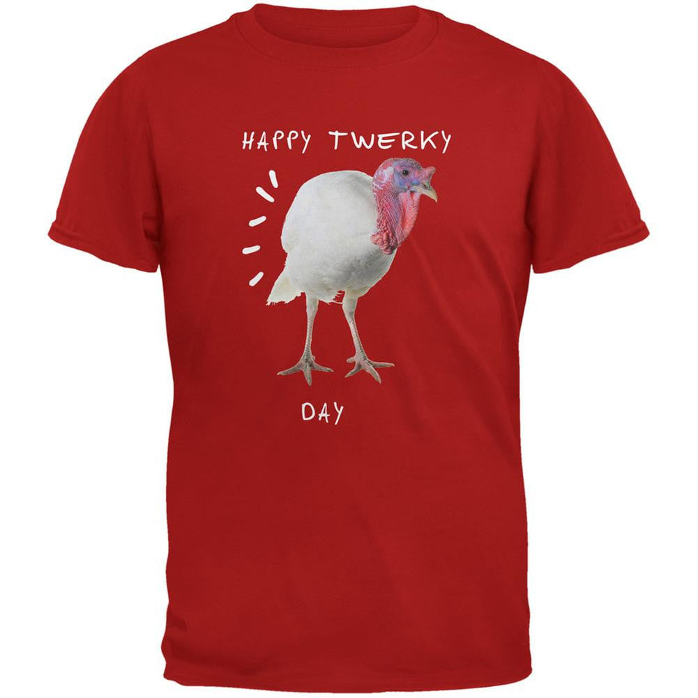 Thanksgiving Twerky Day Red Adult T-Shirt Men's T-Shirts Old Glory 2XL Red
