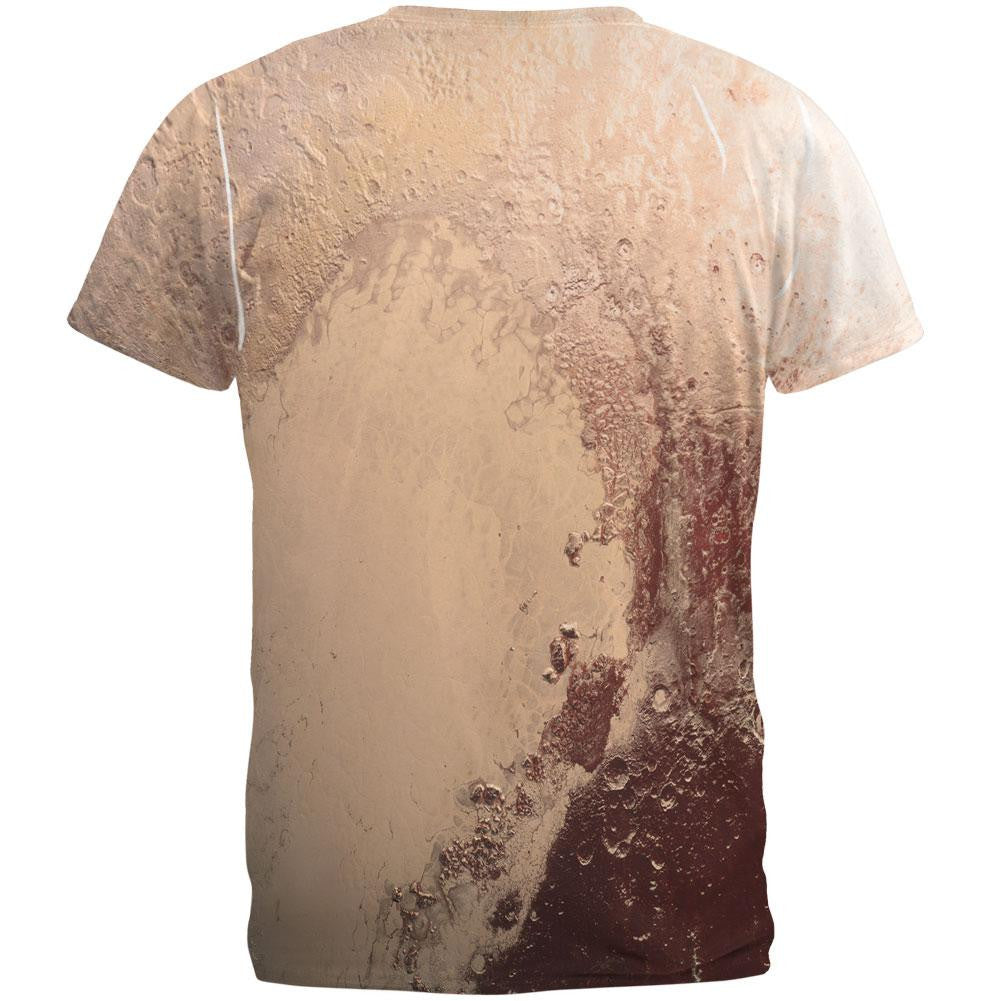Solar System Planet Pluto All Over Adult T-Shirt Men's T-Shirts Old Glory