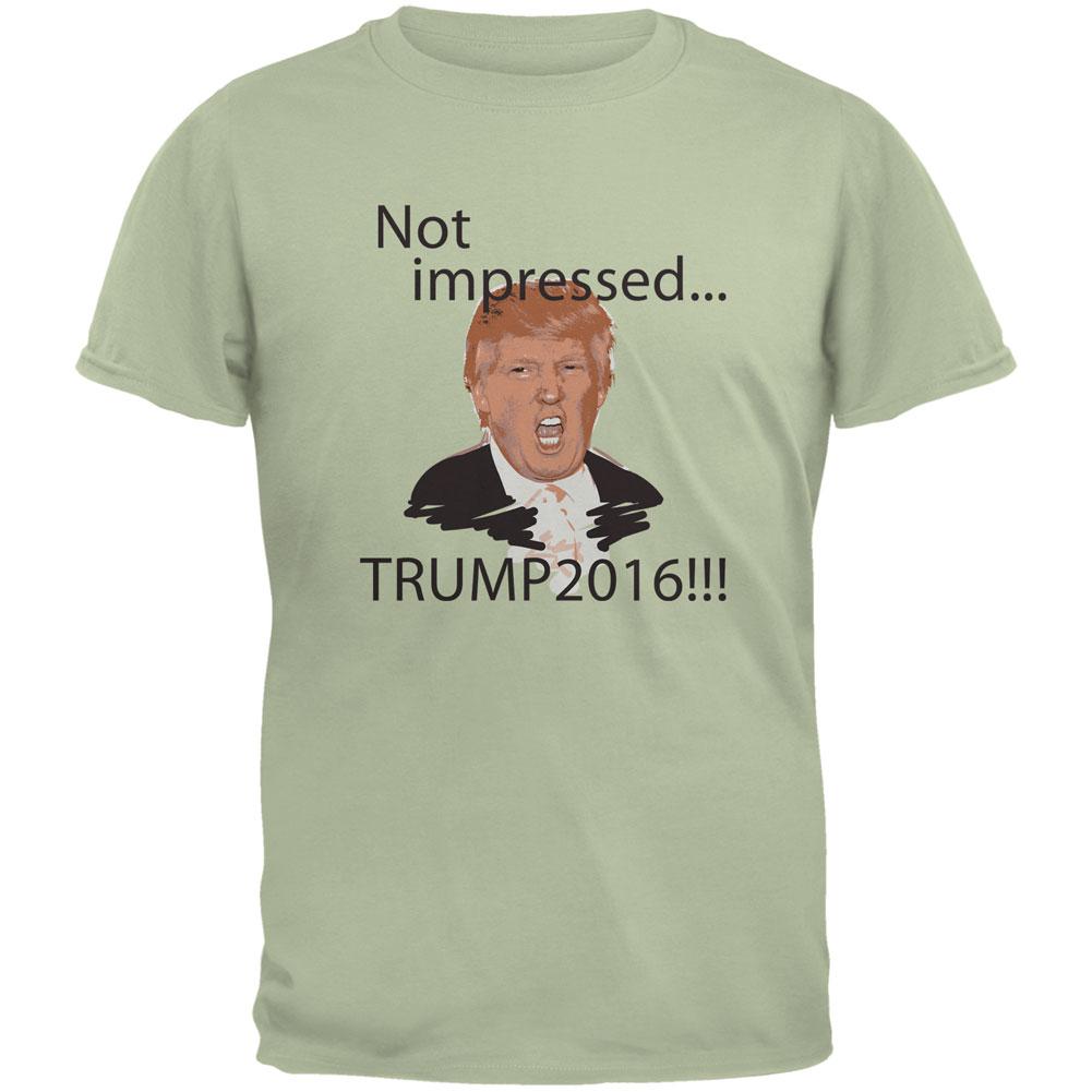 Election 2020 Trump Not Impressed Serene Green Adult T-Shirt Men's T-Shirts Old Glory MD Green