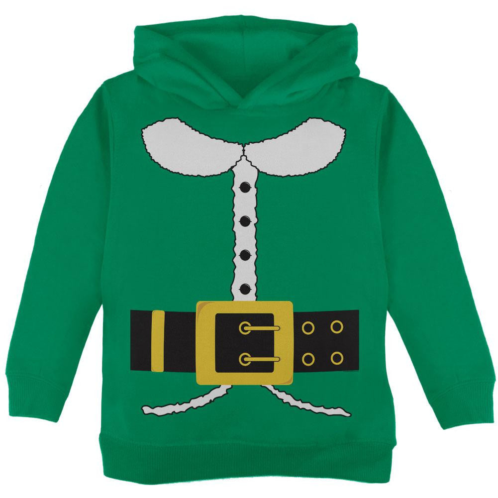 Holiday Elf Costume Green Toddler Hoodie Toddler Hoodies Old Glory