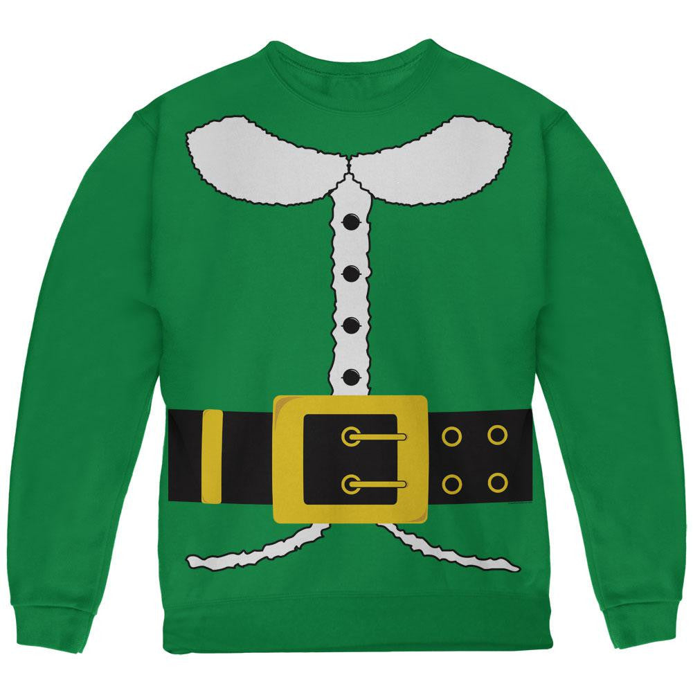 Holiday Elf Costume Green Youth Sweatshirt Youth Sweatshirts Old Glory