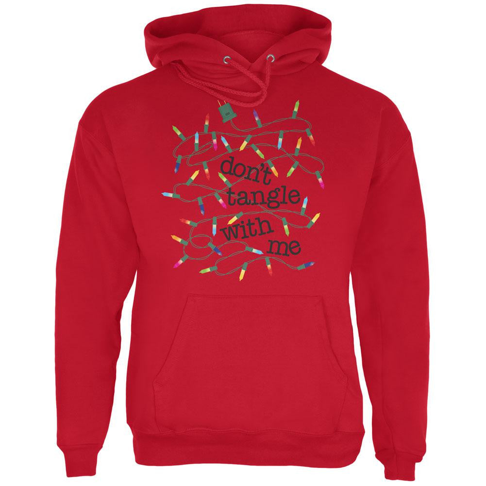 Christmas Dont Tangle With Me Red Adult Hoodie Men's Hoodies Old Glory 2XL Red