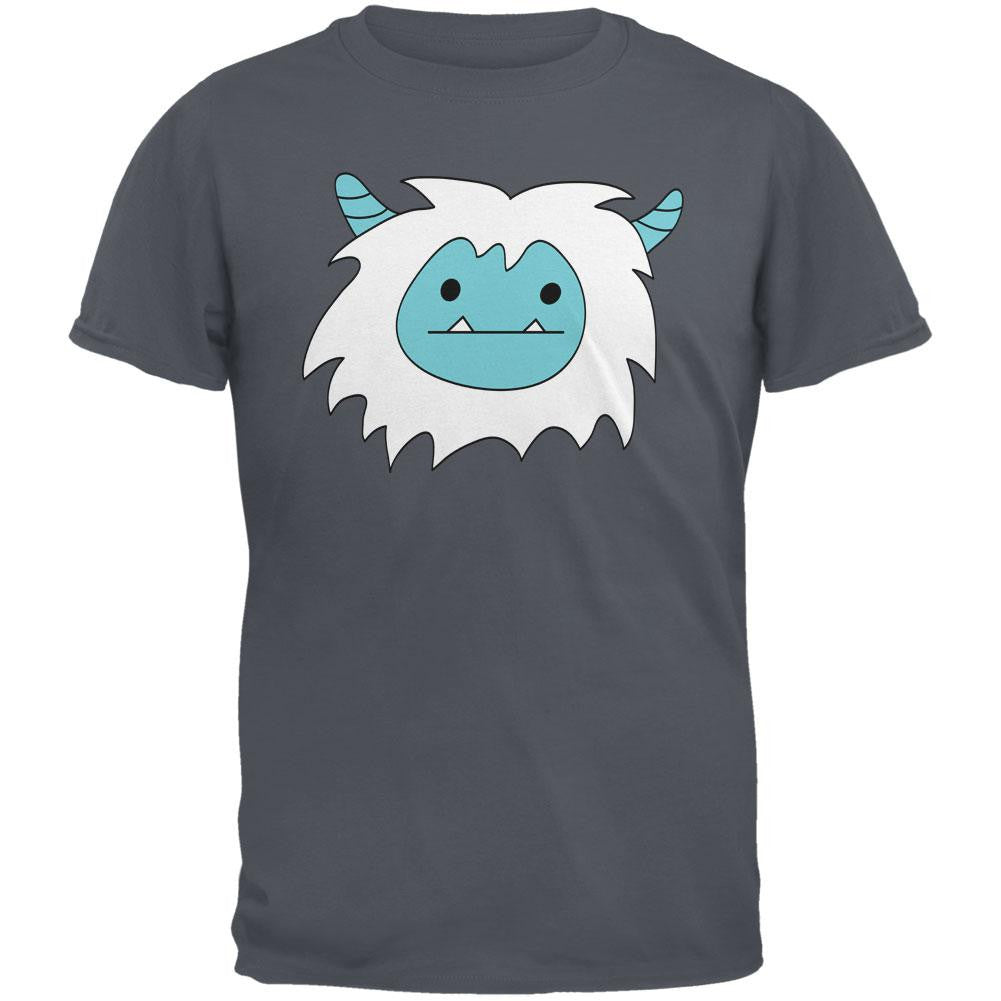 Christmas Abominable Yeti Charcoal Youth T-Shirt Youth T-Shirts Old Glory LG Grey
