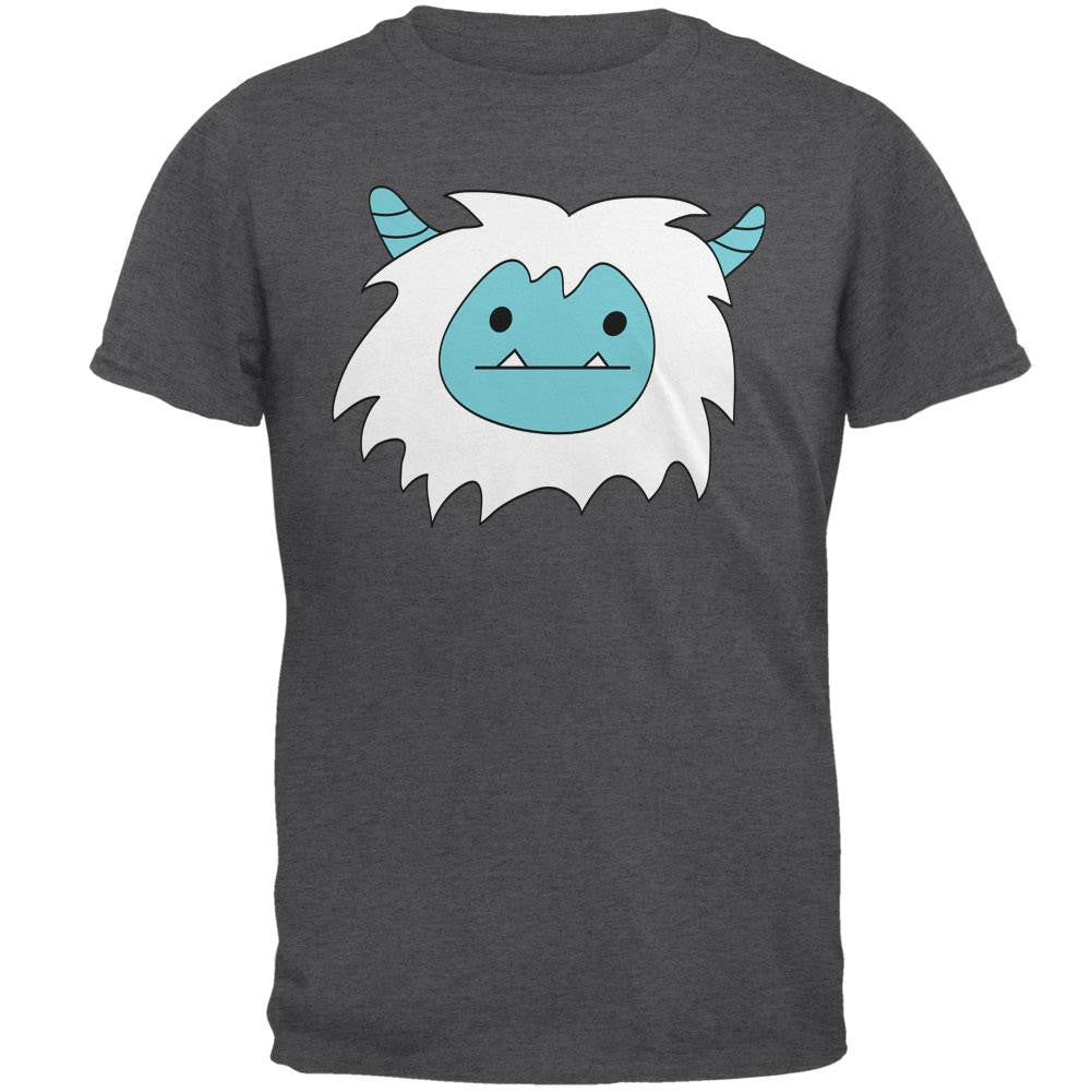 Christmas Abominable Yeti Dark Heather Adult T-Shirt Men's T-Shirts Old Glory 2XL Grey