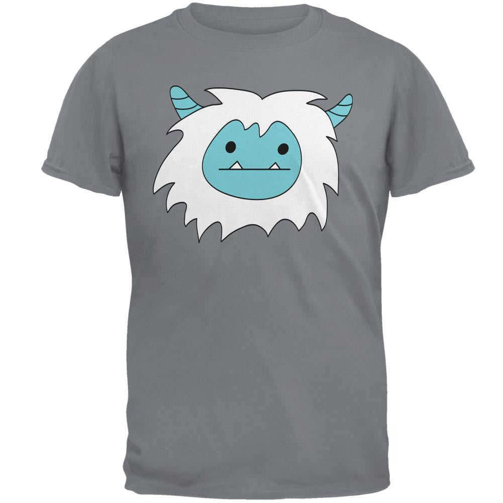 Christmas Abominable Yeti Gravel Grey Adult T-Shirt Men's T-Shirts Old Glory 2XL Grey