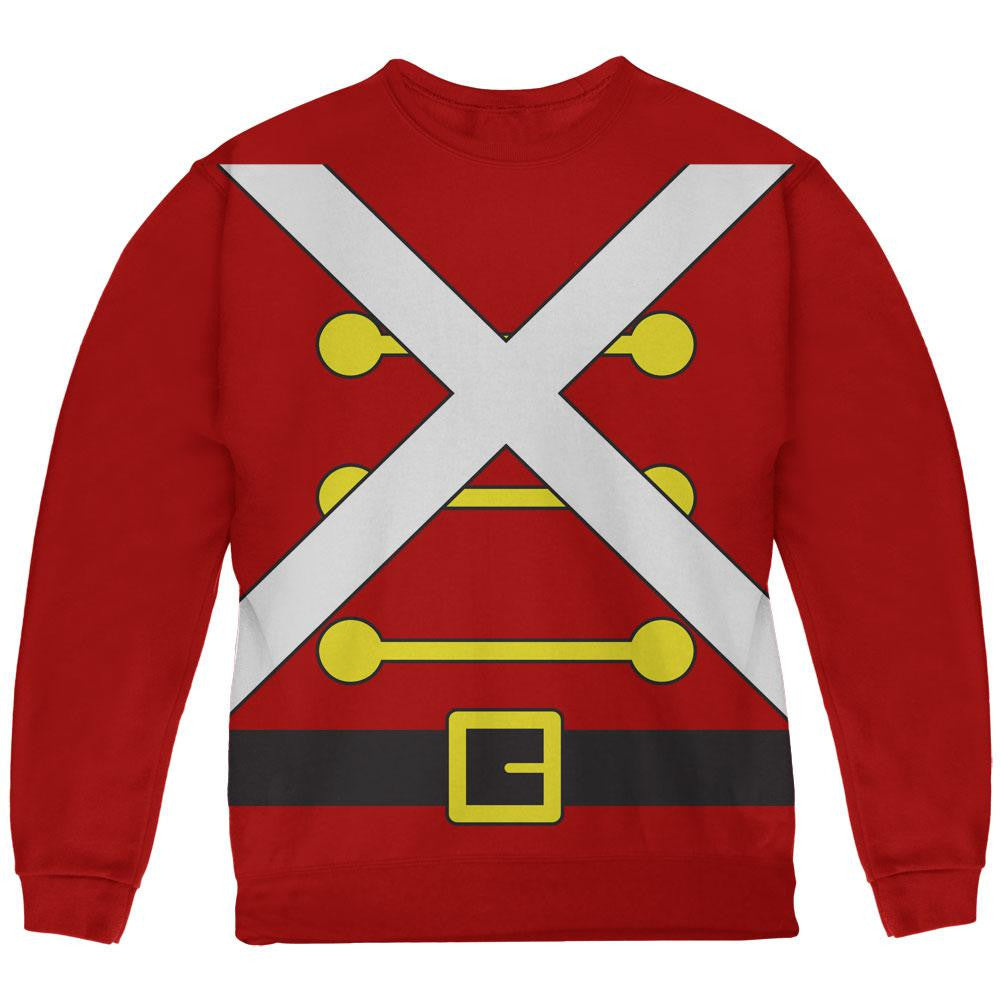 Christmas Toy Soldier Costume Red Youth Sweatshirt Youth Sweatshirts Old Glory SM Red