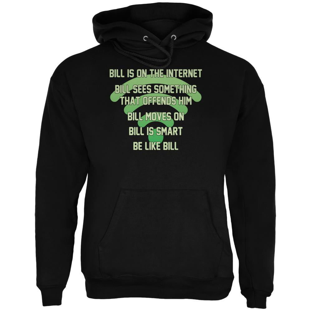 Bill Offended Internet Smart Black Adult Hoodie Men's Hoodies Old Glory 2XL Black