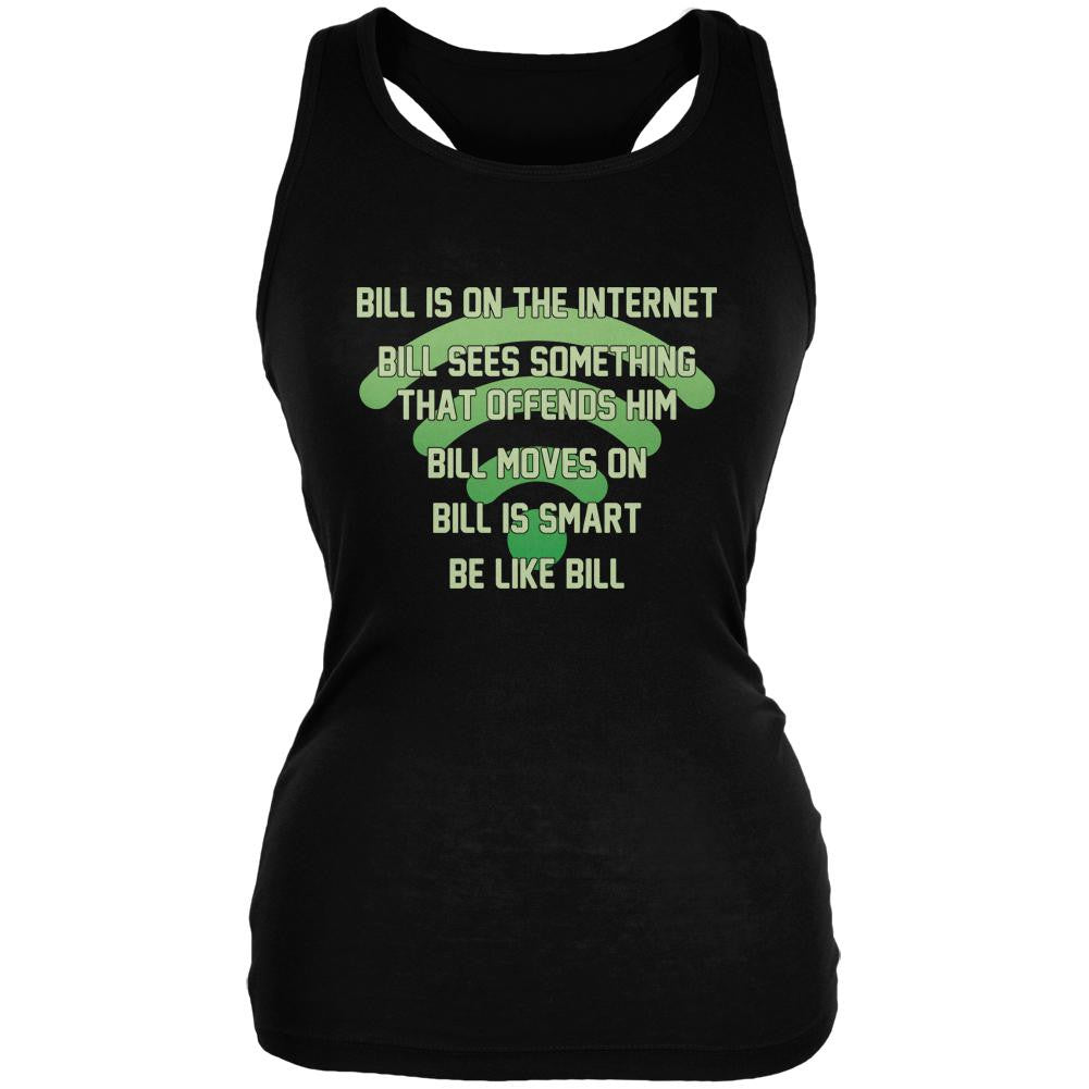 Bill Offended Internet Smart Black Juniors Soft Tank Top Juniors Tank Tops Old Glory 2XL Black