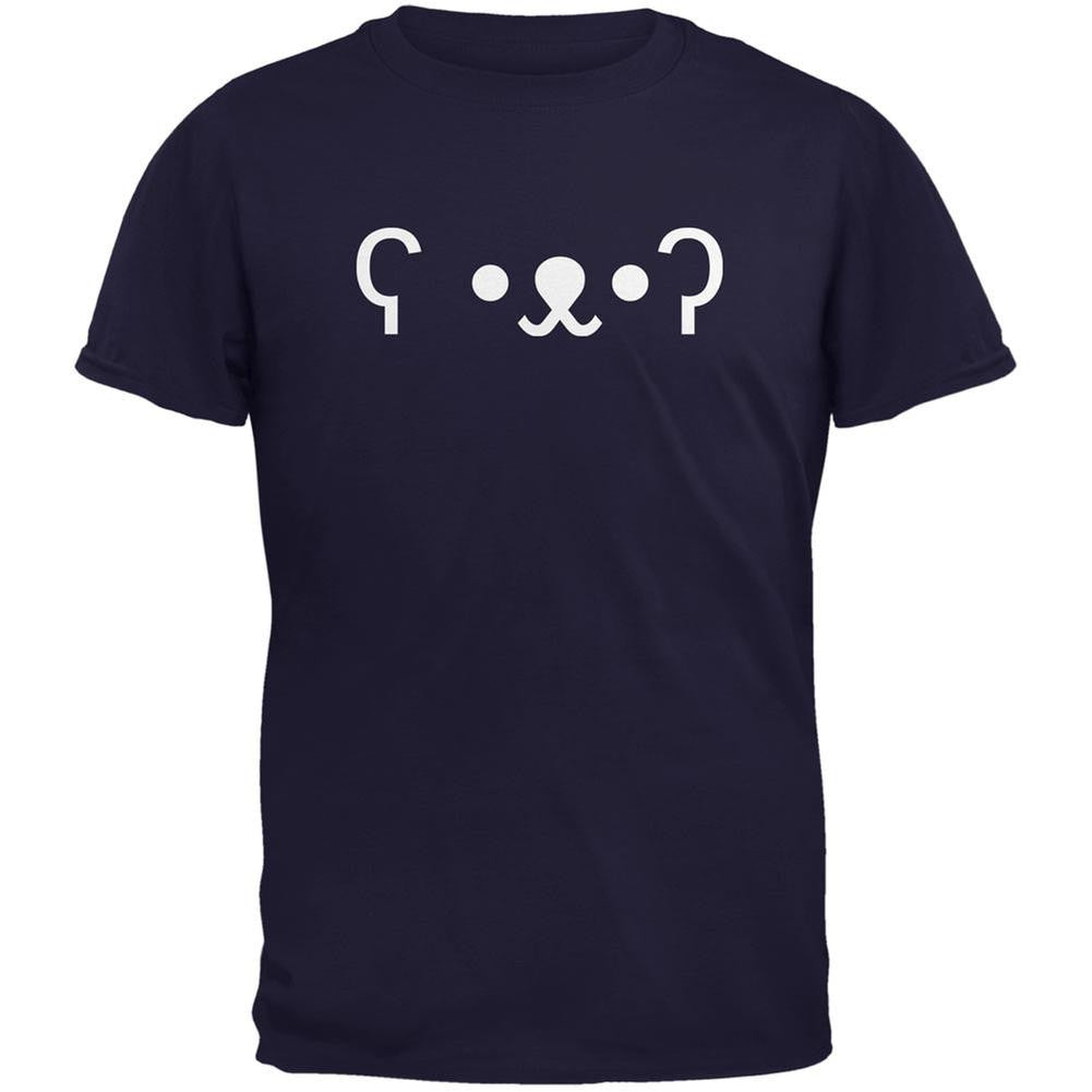 Funny Emojicon Bear Navy Youth T-Shirt Youth T-Shirts Old Glory LG Blue