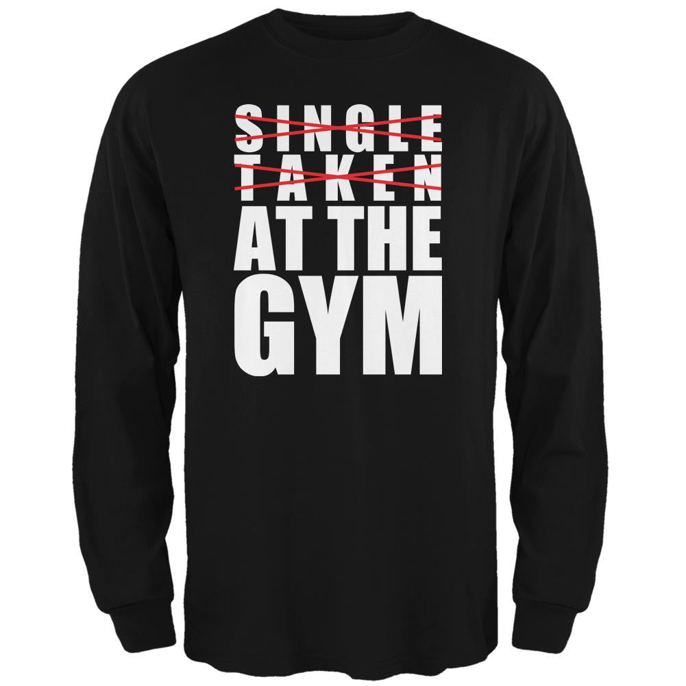 Training Single Taken At The Gym Black Adult Long Sleeve T-Shirt Men's Long Sleeves Old Glory 2XL Black