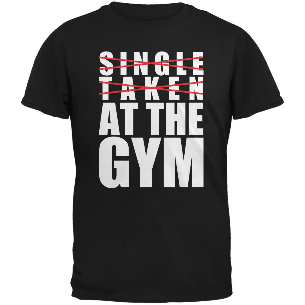 Training Single Taken At The Gym Black Adult T-Shirt Men's T-Shirts Old Glory 2XL Black
