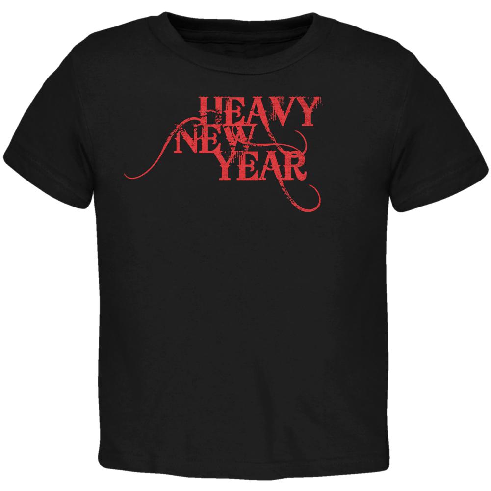 Heavy Metal New Year Black Toddler T-Shirt Toddler T-Shirts Old Glory 2T Black