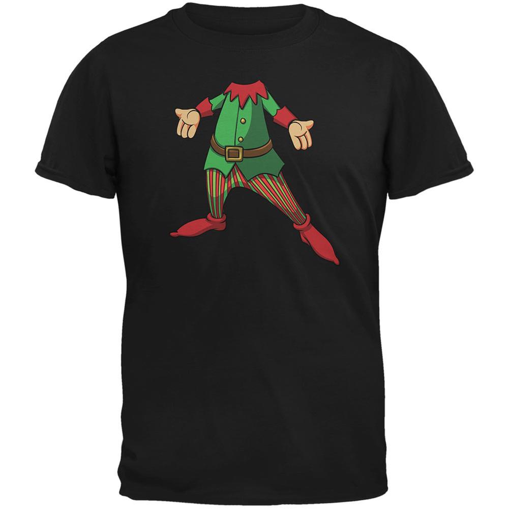 Christmas Happy Elf Black Youth T-Shirt Youth T-Shirts Old Glory LG Black