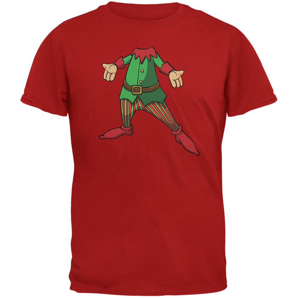 Christmas Happy Elf Red Youth T-Shirt Youth T-Shirts Old Glory LG Red