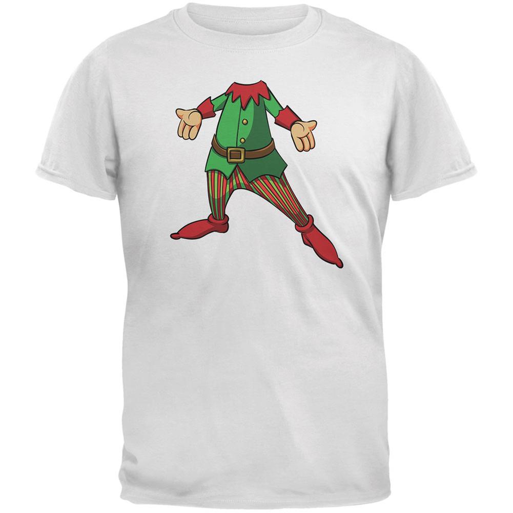 Christmas Happy Elf White Youth T-Shirt Youth T-Shirts Old Glory LG White