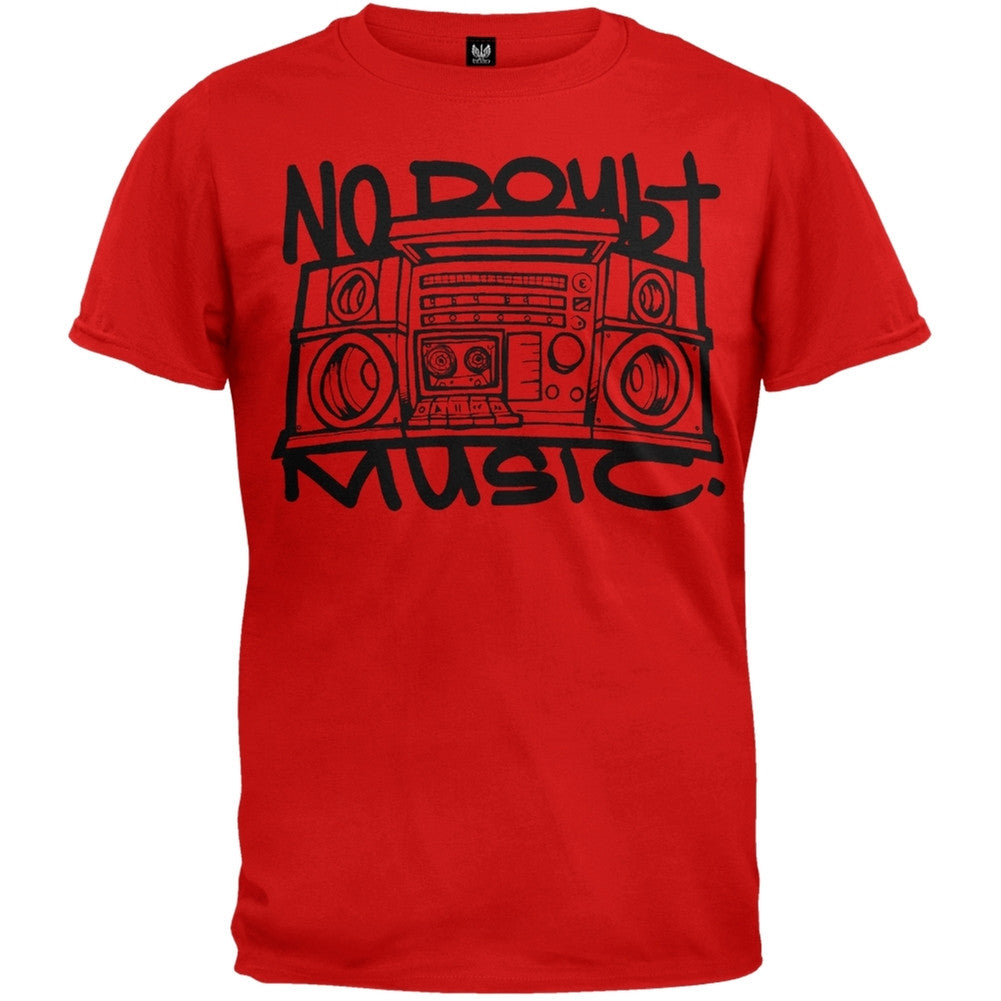 No Doubt - Boom Box T-Shirt Men's T-Shirts No Doubt LG Red