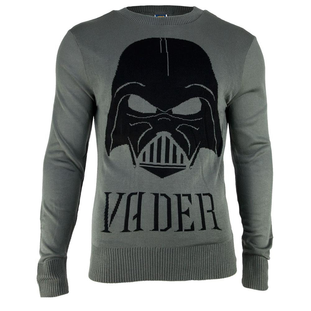 Star Wars - Vader Christmas Adult Sweater Men's Sweaters Old Glory SM Grey