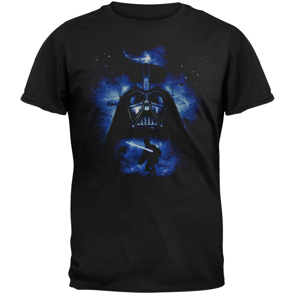 Star Wars  - Space N Vader Adult T-Shirt Men's T-Shirts Old Glory SM Black