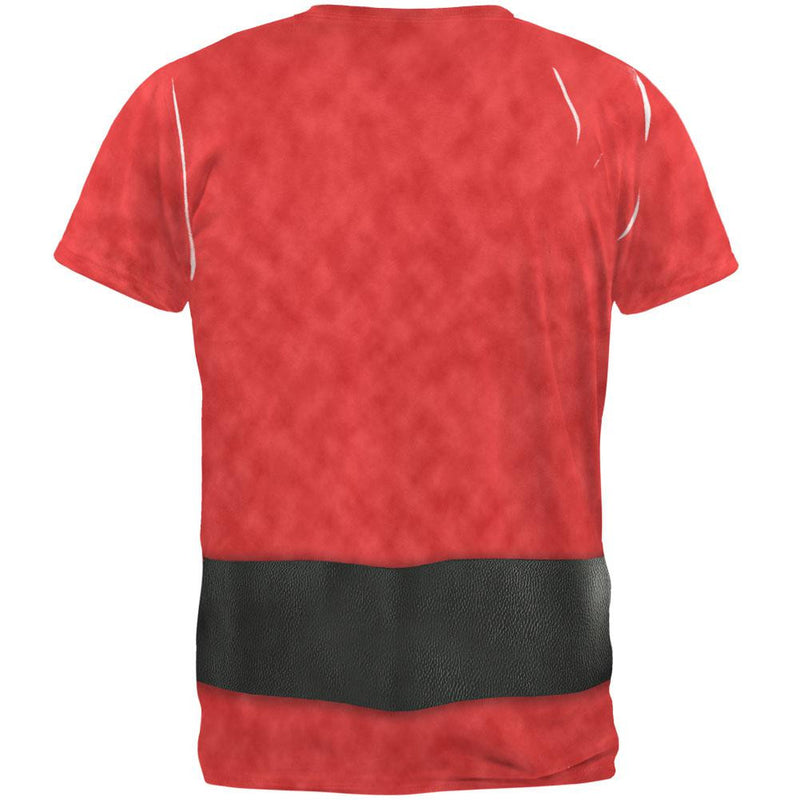 Christmas Bearded Santa Costume All Over Adult T-Shirt Men's T-Shirts Old Glory