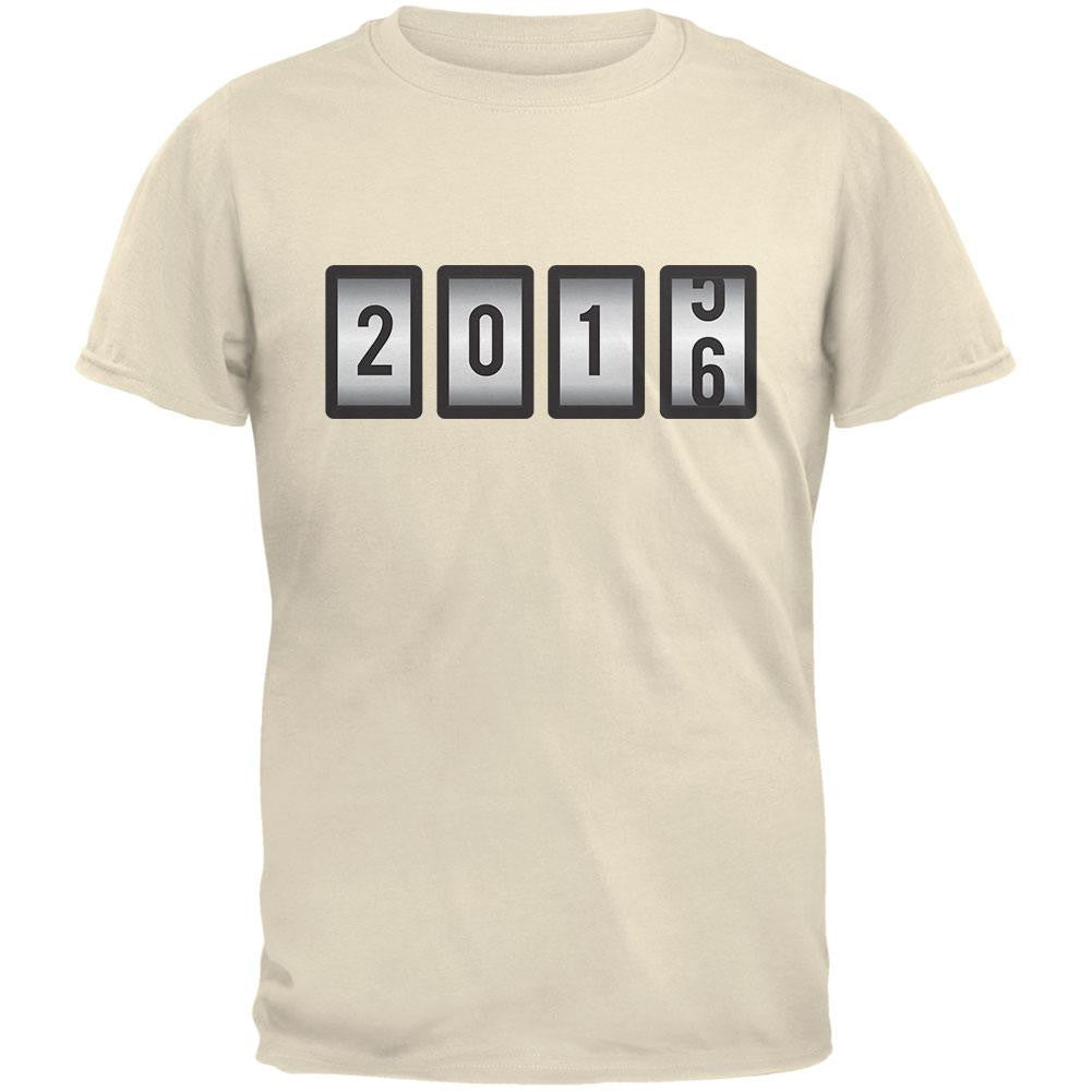 New Years 2016 Slots Natural Adult T-Shirt Men's T-Shirts Old Glory 2XL Off-White