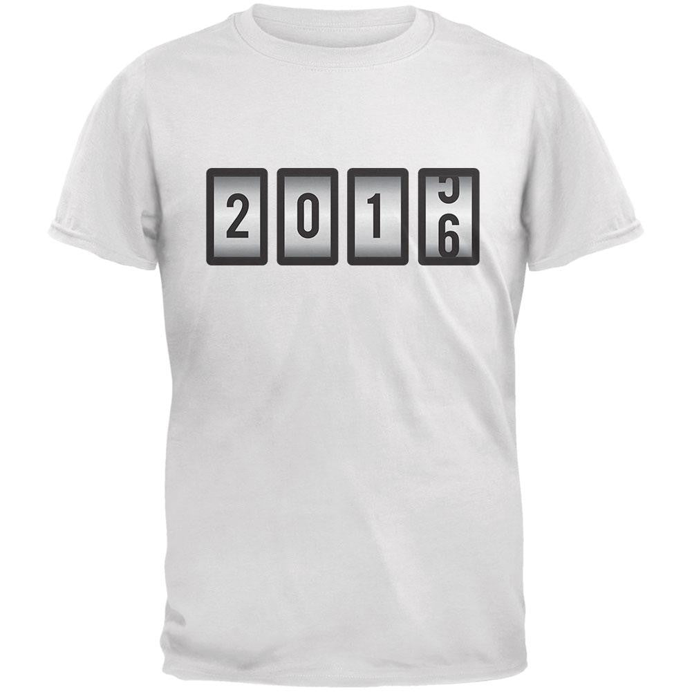 New Years 2016 Slots White Adult T-Shirt Men's T-Shirts Old Glory 2XL White