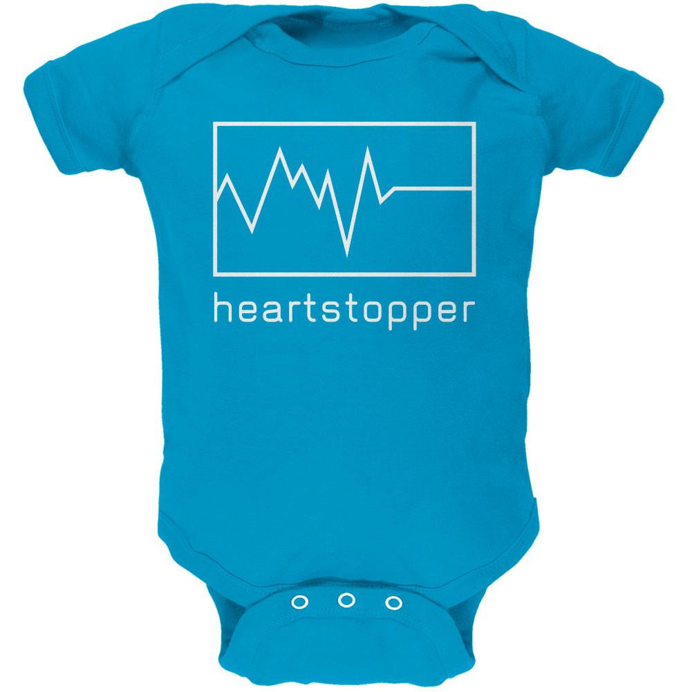 Valentine's Day Heartstopper Light Blue Soft Baby One Piece Baby One Piece Old Glory