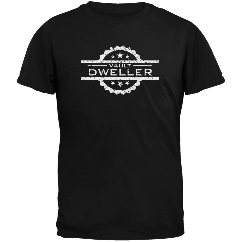 Vault Dweller Black Adult T-Shirt Men's T-Shirts Old Glory 2XL Black