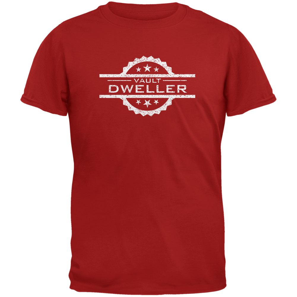 Vault Dweller Cardinal Adult T-Shirt Men's T-Shirts Old Glory 2XL Brown