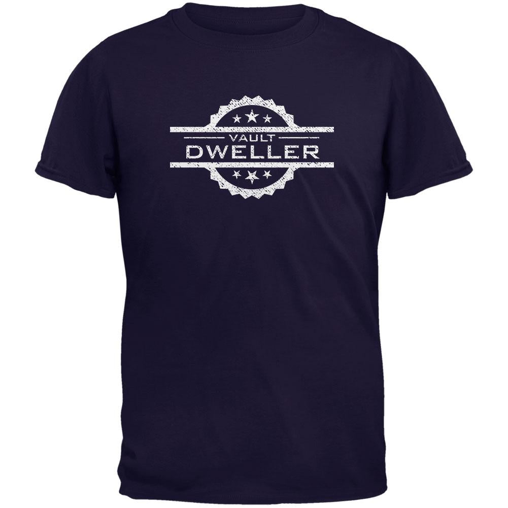 Vault Dweller Navy Adult T-Shirt Men's T-Shirts Old Glory 2XL Blue