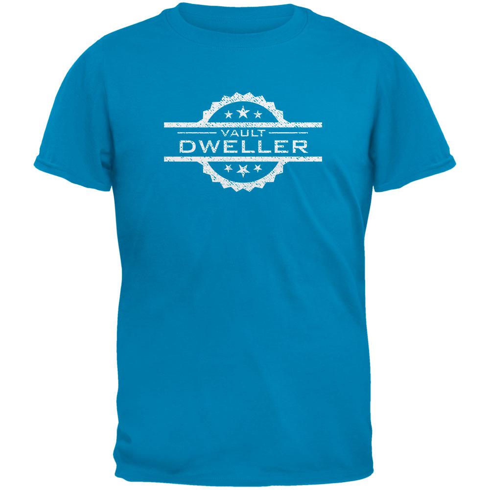 Vault Dweller Sapphire Blue Adult T-Shirt Men's T-Shirts Old Glory 2XL Blue
