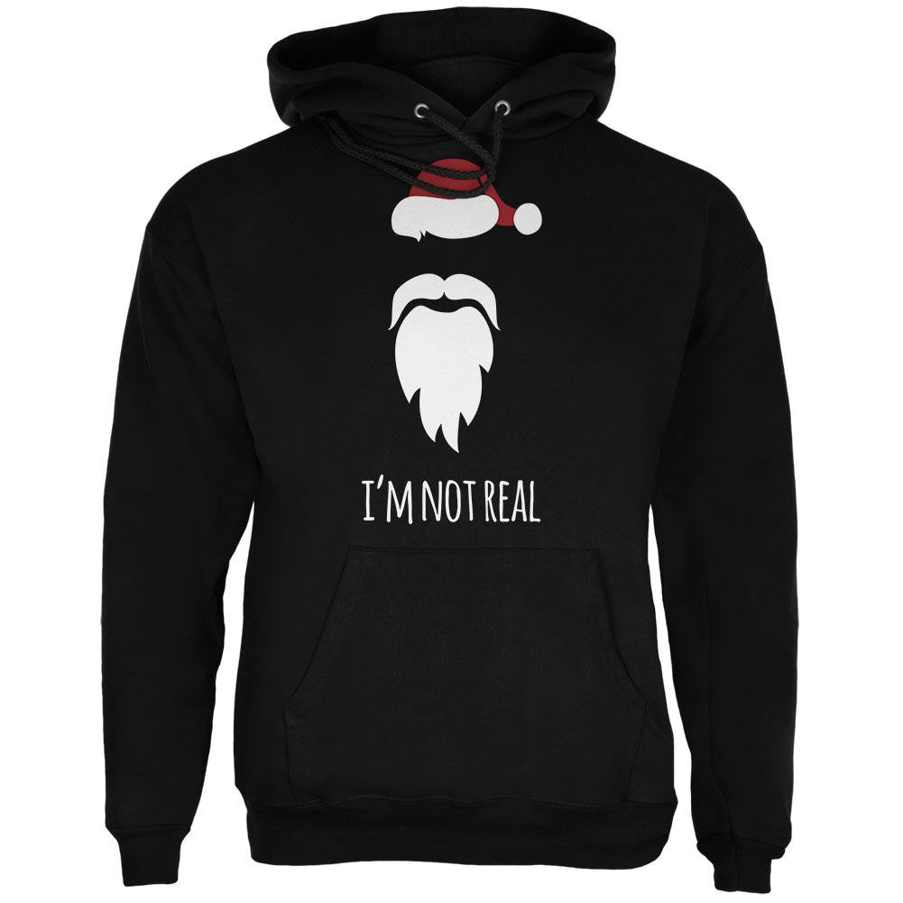 Santa I'm Not Real Black Adult Hoodie Men's Hoodies Old Glory 2XL Black