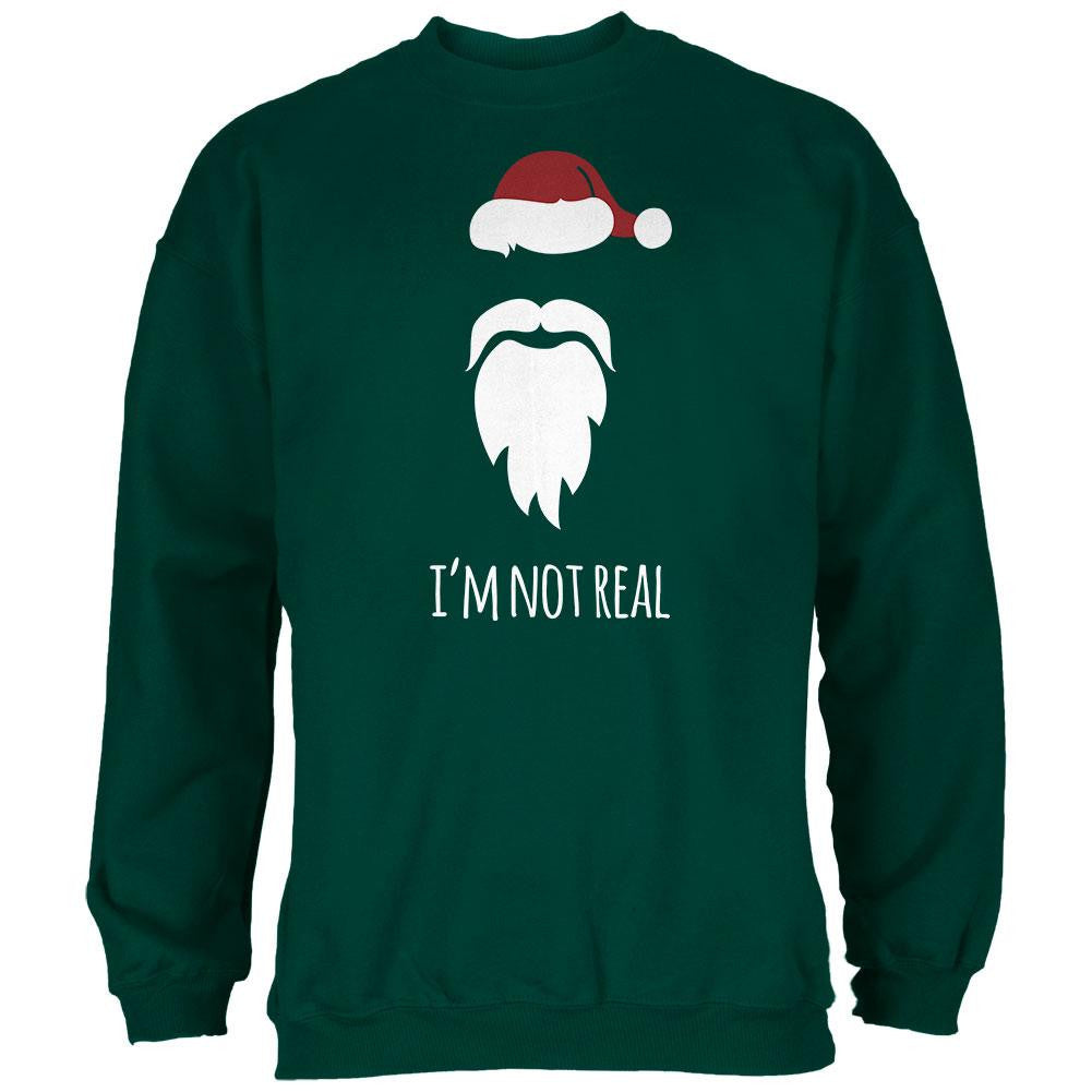 Santa I'm Not Real Forest Adult Sweatshirt Men's Sweatshirts Old Glory 2XL Green