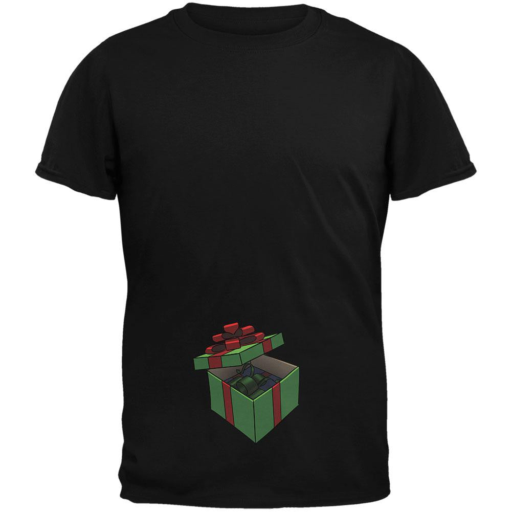 Box In A Box Christmas Gift Black Adult T-Shirt Men's T-Shirts Old Glory 2XL Black