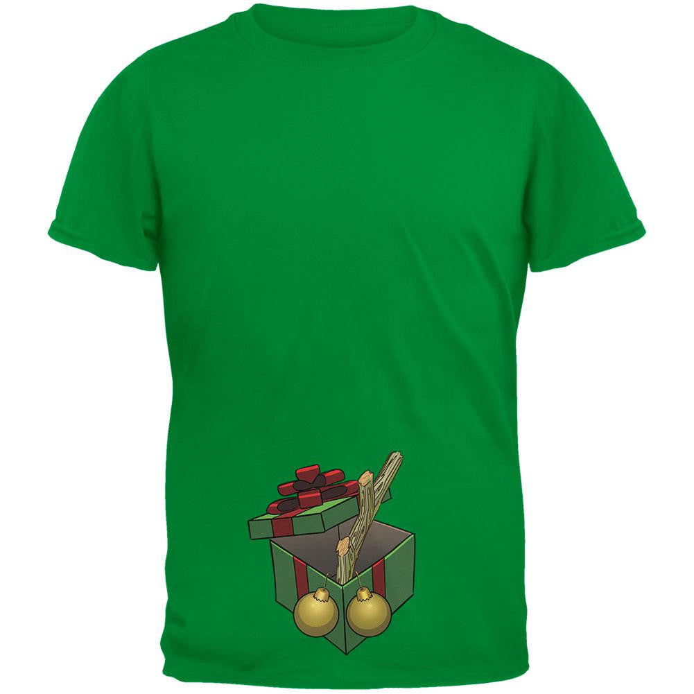 Stick In A Box Christmas Gift Irish Green Adult T-Shirt Men's T-Shirts Old Glory 2XL Green