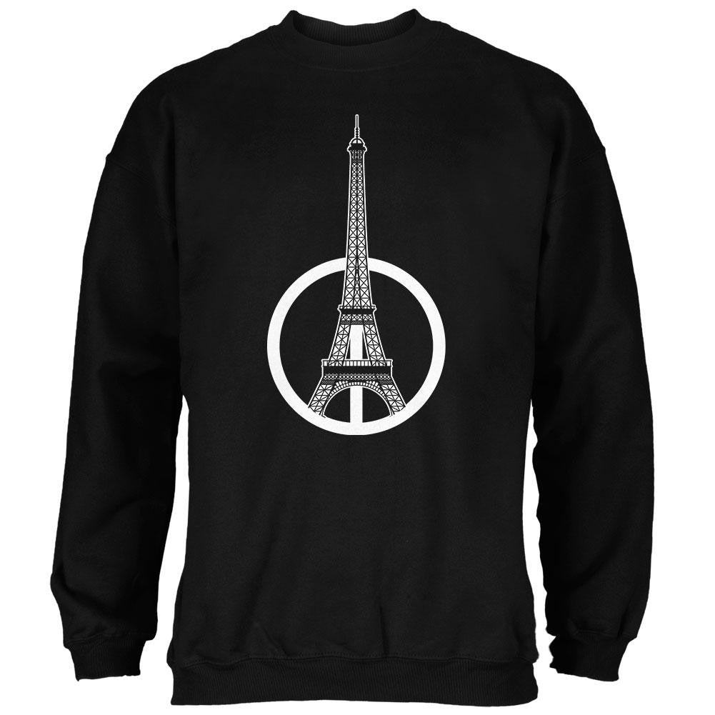 Peace for Paris Black Adult Sweatshirt Men's Sweatshirts Old Glory 2XL Black