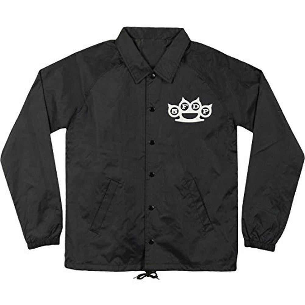 Five Finger Death Punch - Skull Knuckles Adult Coaches Jacket Men's Jackets Five Finger Death Punch 2XL Black