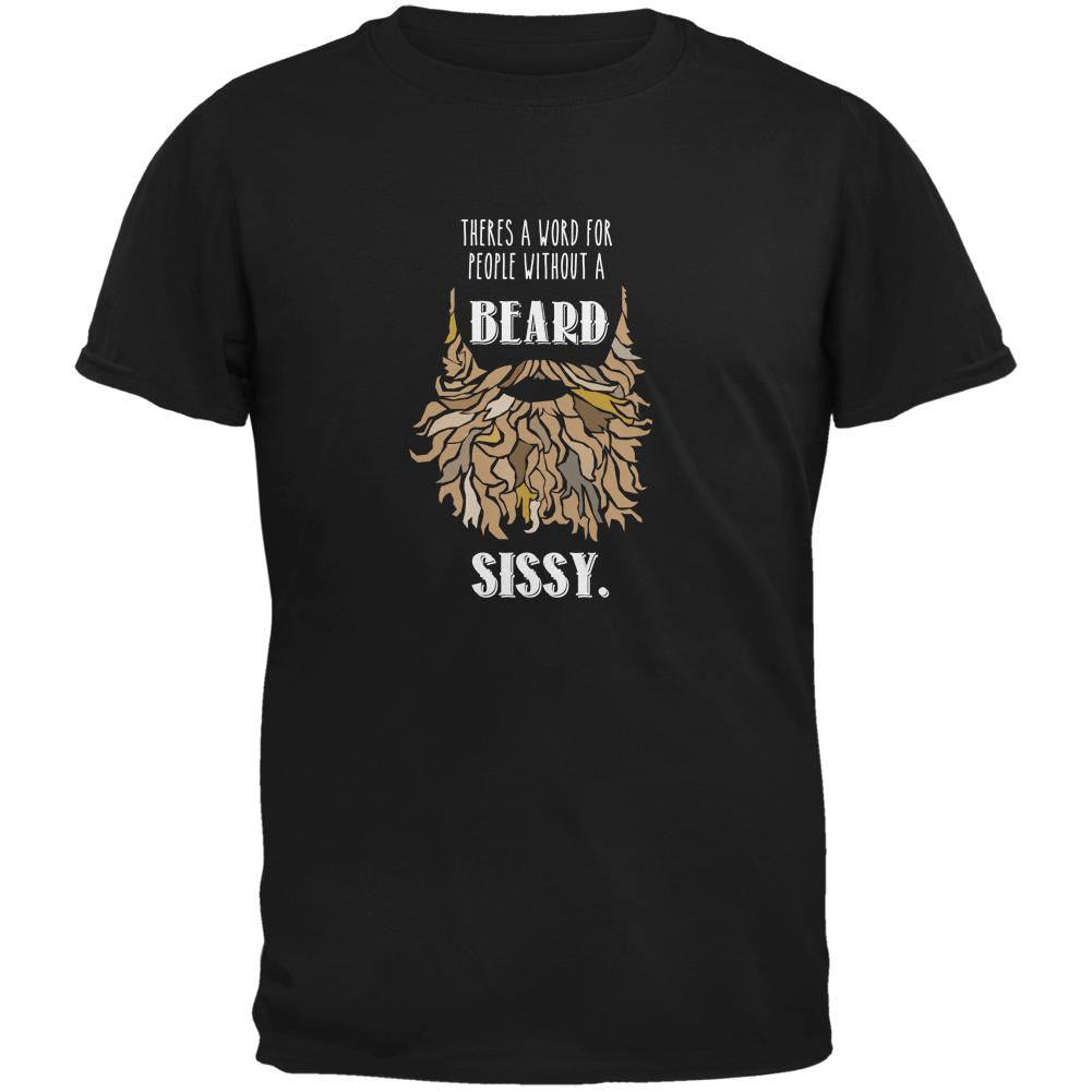 Beard Sissy Shirt Black Adult T-Shirt Men's T-Shirts Old Glory 2XL Black