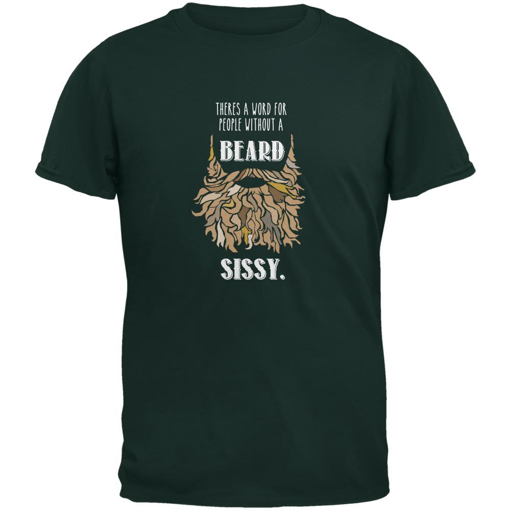 Beard Sissy Shirt Forest Adult T-Shirt Men's T-Shirts Old Glory 2XL Green