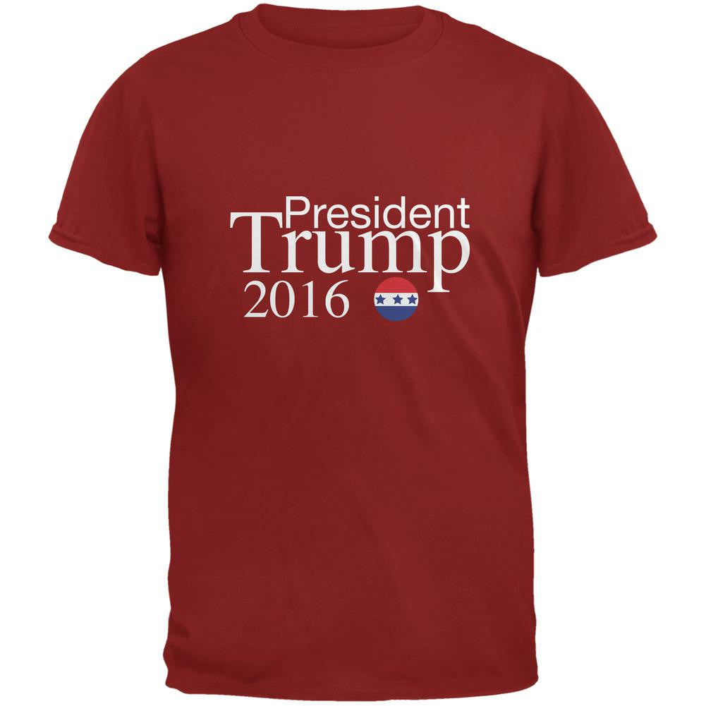 Election President Trump 2016 Cardinal Red Adult T-Shirt Men's T-Shirts Old Glory 2XL Blue