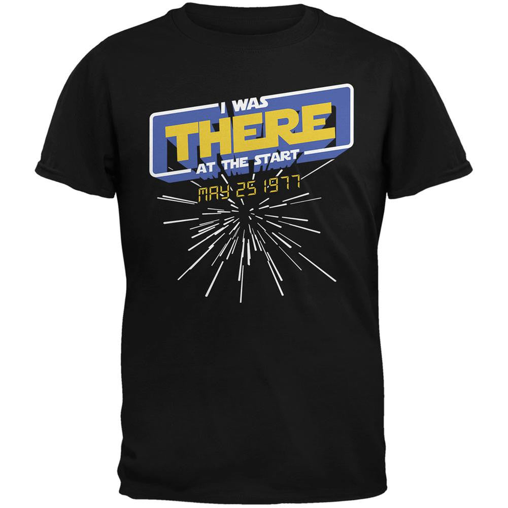 There At The Start Hyper Space Black Adult T-Shirt Men's T-Shirts Old Glory 2XL Black