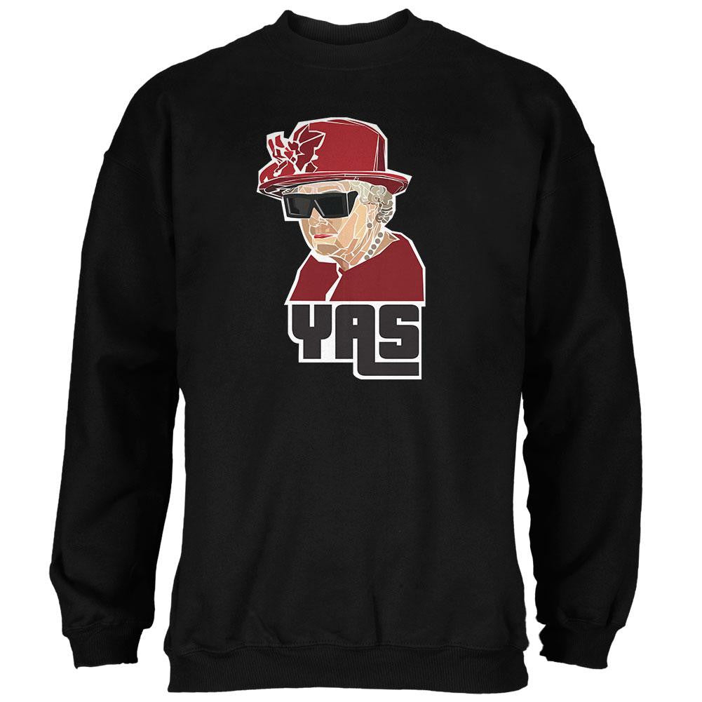 YAS Queen Black Adult Sweatshirt Men's Sweatshirts Old Glory 2XL Black