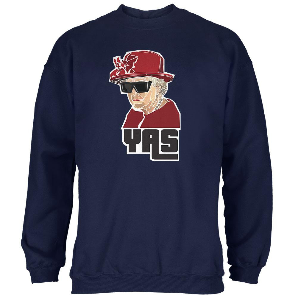YAS Queen Navy Adult Sweatshirt Men's Sweatshirts Old Glory 2XL Blue