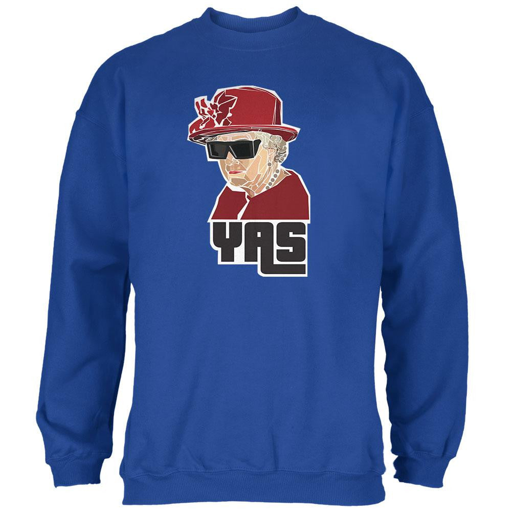 YAS Queen Royal Adult Sweatshirt Men's Sweatshirts Old Glory 2XL Blue