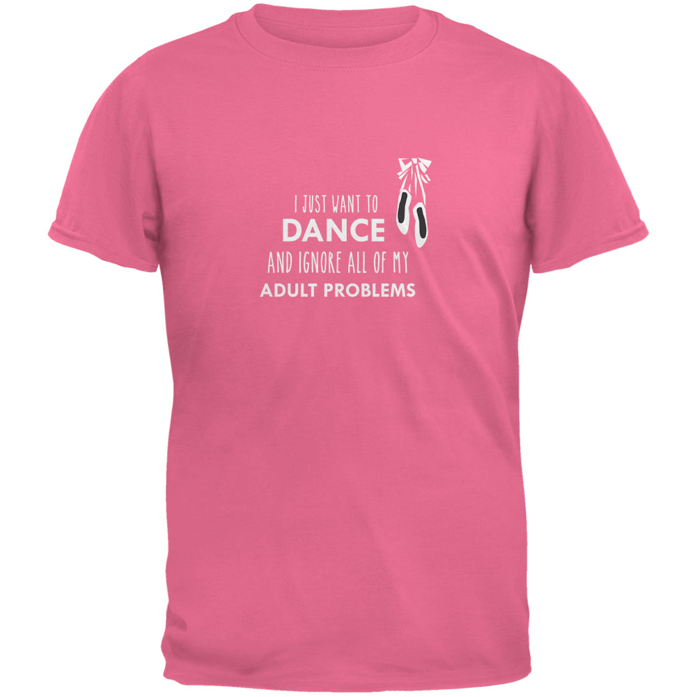 I Just Want to Dance Azalea Adult T-Shirt Men's T-Shirts Old Glory 2XL Pink