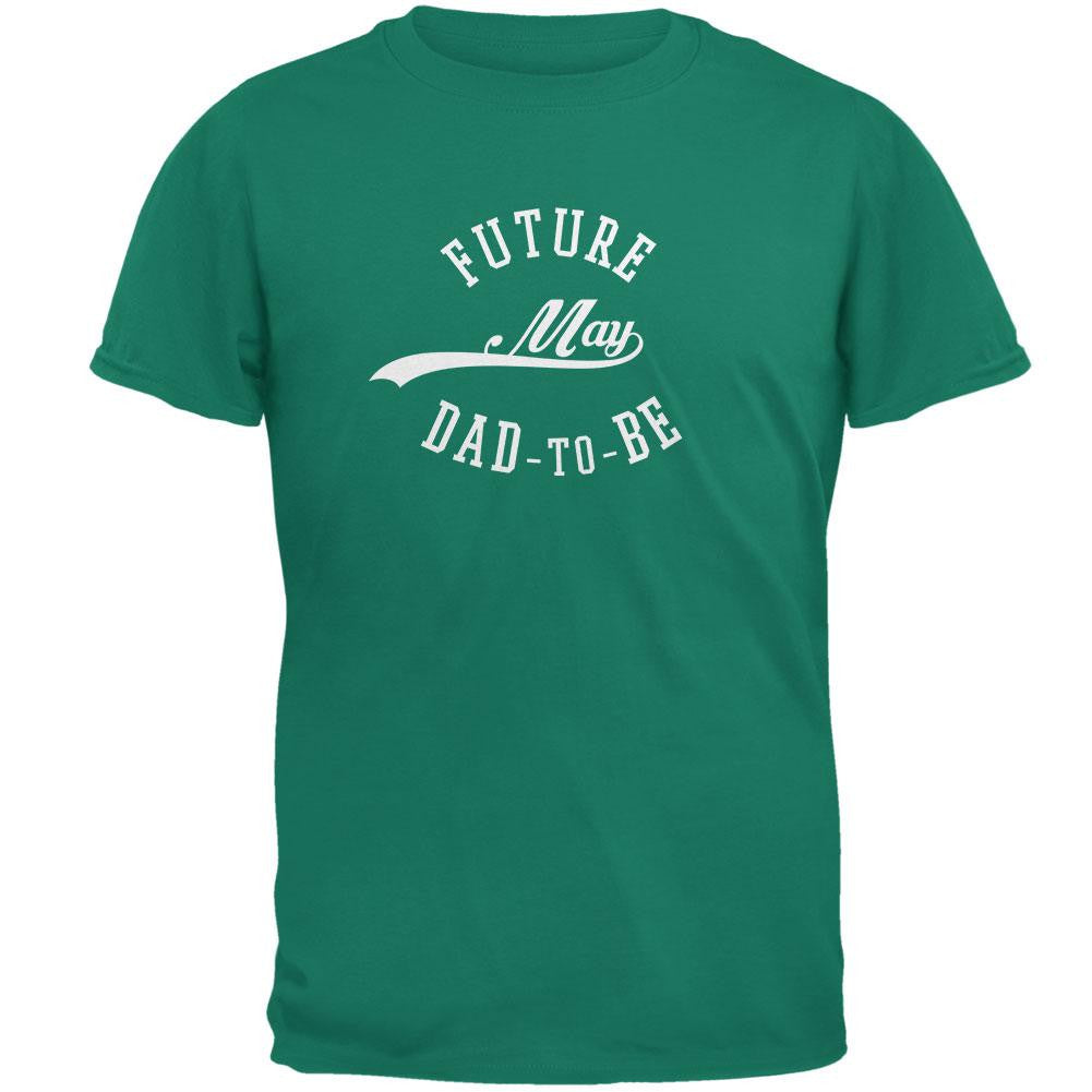 May Dad to Be Jade Green Adult T-Shirt Men's T-Shirts Old Glory 2XL Green