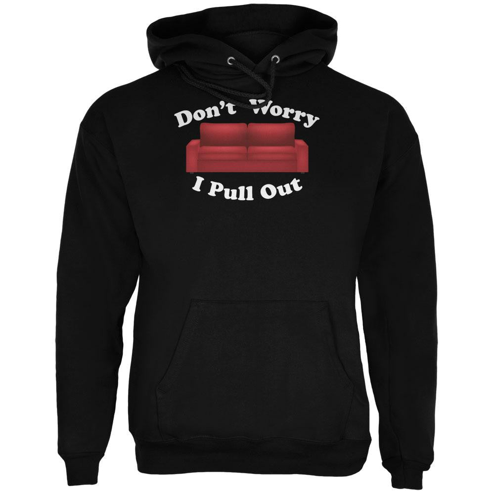 Don't Worry I Pull Out Black Adult Hoodie Men's Hoodies Old Glory 2XL Black