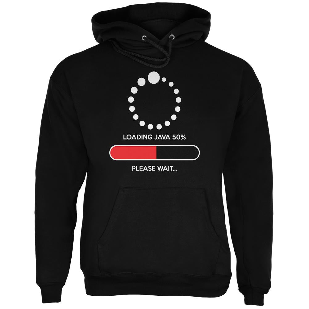 Installing Java Coffee Funny Black Adult Hoodie Men's Hoodies Old Glory 2XL Black